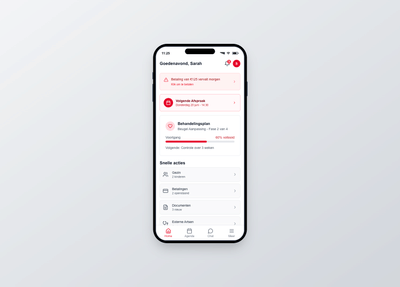 Orthopoint - Slim Patiëntenplatform voor Orthodontische Zorg - Application web