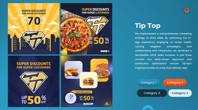 General Marketing & Advertising for TipTop - Marketing