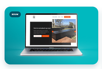 Maatwerk voor de bouwsector - Création de site internet