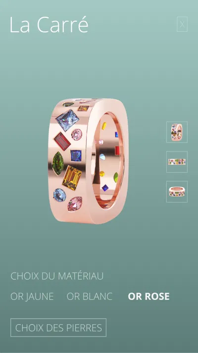 configurateur de bague pour Muse - Ergonomie (UX/UI)