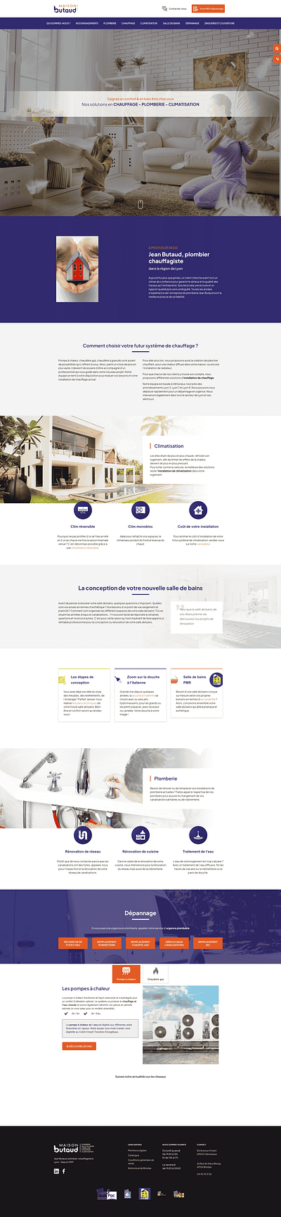 Maison Butaud - Création de site internet