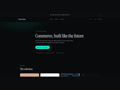 Dolerite Blank — own Shopify theme (demo store) - E-commerce