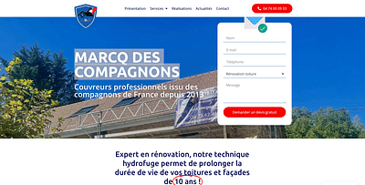 Site + SEO + Social Media Marcq Des Compagnons - SEO