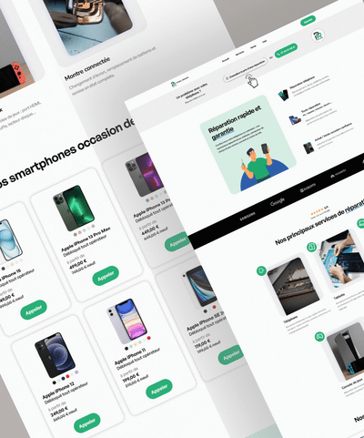 Création du site internet et identité visuelle - Ergonomie (UX/UI)