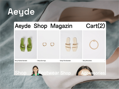 Aeyde - luxury e-com relaunch and consulting - Webseitengestaltung