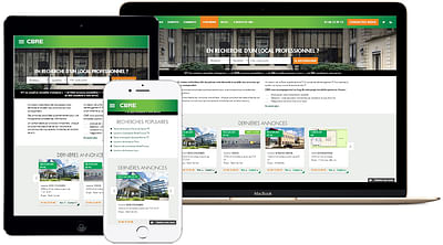 Site d'annonces immobilières pour entreprises - Création de site internet