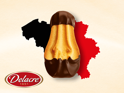 Delacre: campagne d'activation Fiers d'être Belges - Design & graphisme