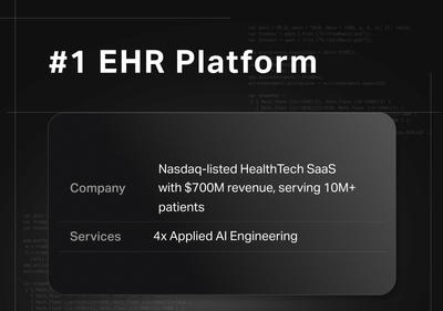 25 Engineers in 58 Days for HealthTech SaaS - Inteligencia Artificial