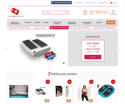 Eshop Magento www.suisseteleachat.com - Création de site internet