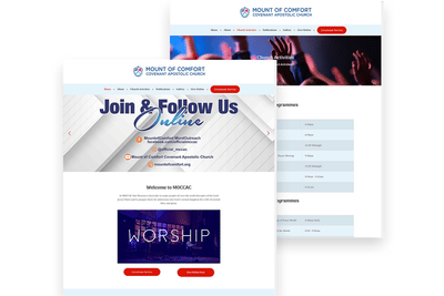 Website development for a Church - Website Creation
