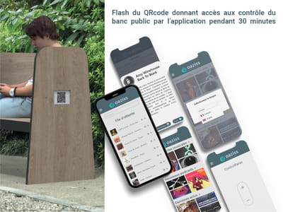 OAZISS - banc public connecté avec app - Création de site internet