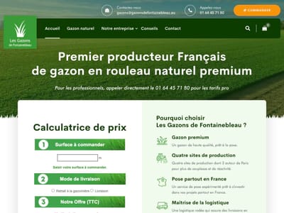 Gazons de Fontainebleau, +83 % de trafic naturel - Stratégie de contenu