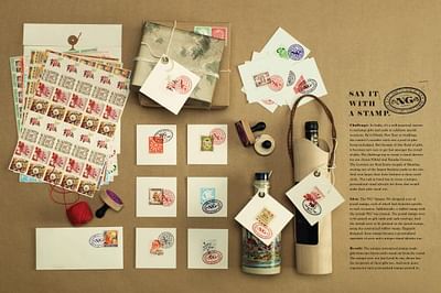 SAY IT WITH A STAMP - Publicidad