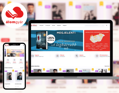 Online bookstore development for Álomgyár - Ergonomy (UX/UI)