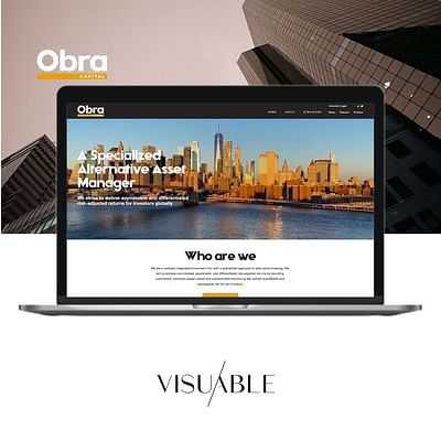 Brand Identity and Website Design for Obra Capital - Textgestaltung