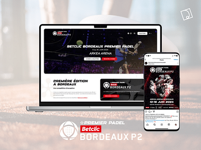 Betclic Bordeaux Premier Padel, communication 360° - Publicité en ligne