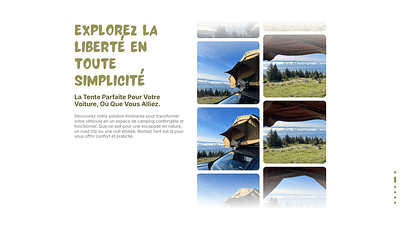 NomadTent Website - Création de site internet