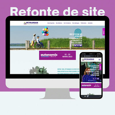 Refonte de site - Pétrarque - Website Creatie