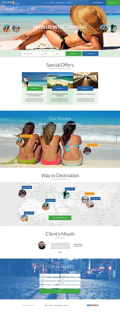 Travel Website - Aplicación Web