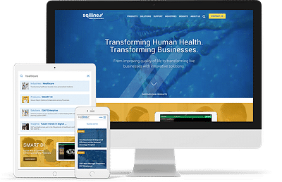 SAP Partner Sqilline - Responsive Website - Website Creation