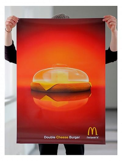 Double cheese burger - Advertising