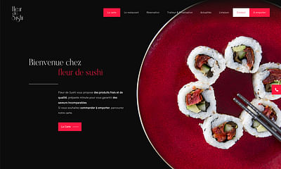 Fleur de Sushi - Création de site internet