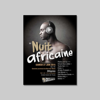 Festival Nuit Africaine - Ontwerp