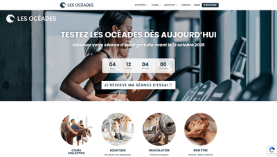 Landing Page Les Océades - Website Creatie