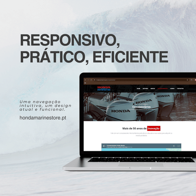 Diseño de Página Web para Honda Marine - Onlinewerbung