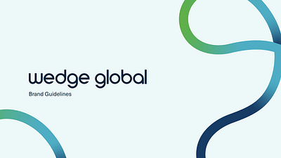 Wedge Global | Brand Manual & Website - Grafikdesign