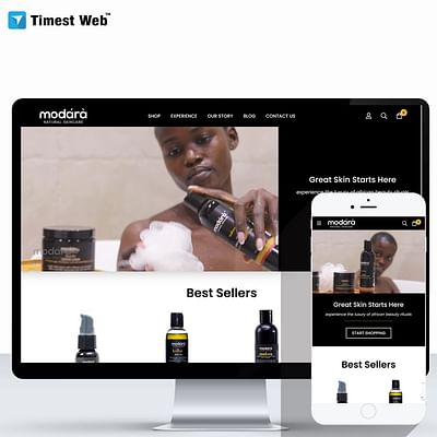 Skincare Website Development - E-commerce