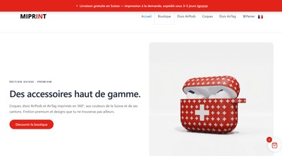 Miprint - Création de site internet
