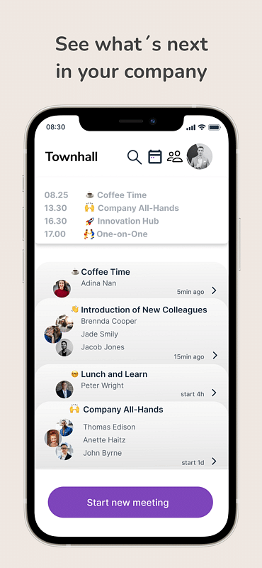 Townhall Audio App - Application mobile