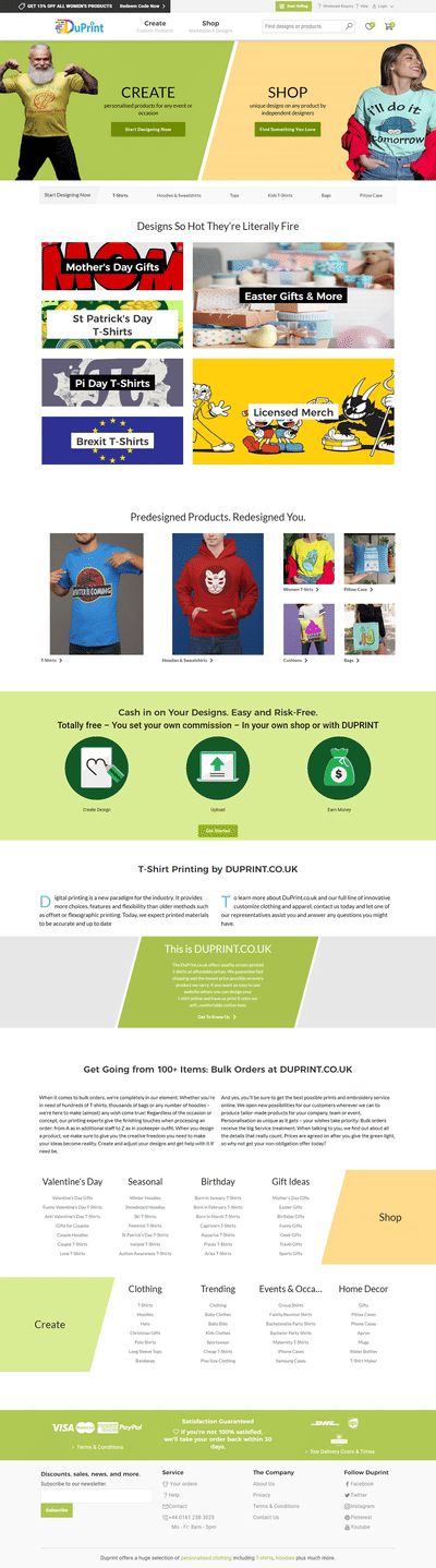 Du Print E-Commerce Site - Website Creation