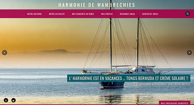 https://harmonie-wambrechies.fr/ - Aplicación Web