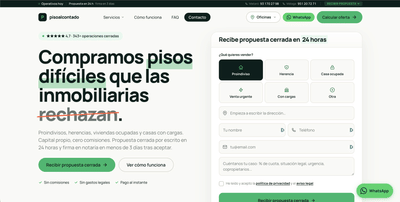 Diseño y desarrollo web SEO para pisoalcontado.com - SEO