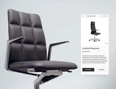 Walter Knoll - The furniture brand of modernity - Ergonomy (UX/UI)