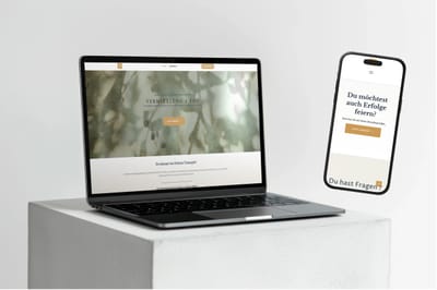 Webseite für eine Kundin - Webseitengestaltung