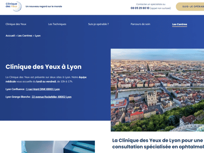 Clinique des Yeux : SEA - Publicité en ligne