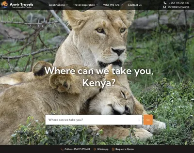 Anvir Travels - Webseitengestaltung