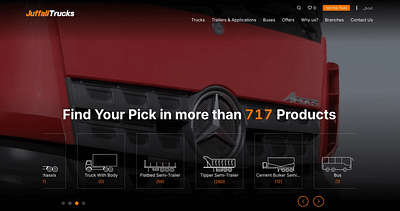 SEO for Juffali Trucks website - Web Application