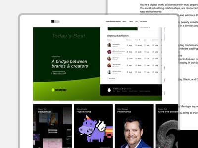 A platform for Creators growth - Image de marque & branding