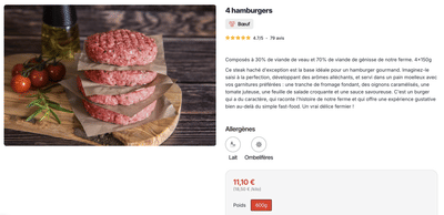 E-commerce Le Fumet des Ardennes - E-commerce