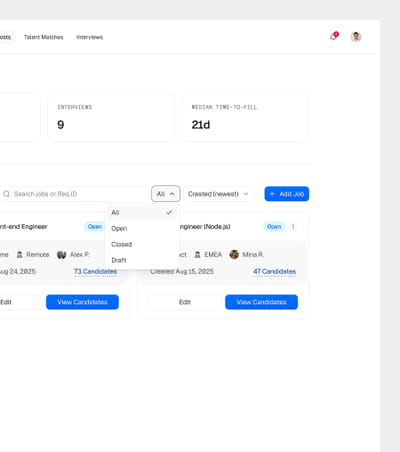 Recruitment Platform - Ergonomy (UX/UI)