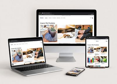 Onlineshop und Produktfotografie für Filz Gnoss - E-Commerce