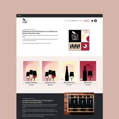 Handpicked wines, events and wines by subscription - E-Commerce