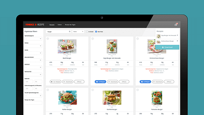 Rezeptdatenbank für die Funke Mediengruppe - Digitale Strategie
