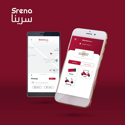 Srena transportation app - Mobile App