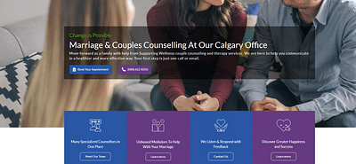 Supporting Wellness - Marriage Counselling Page - Website Creation