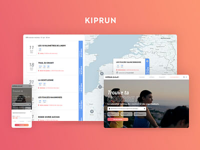 Plateforme web Kiprun Calendar - Application web